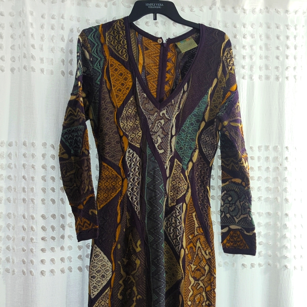 🚨 VINTAGE 90s COOGI mercerised knit maxi